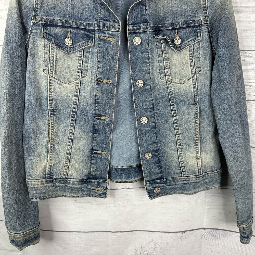 Levis Signature Womens size Small Gold Classic Trucker Denim Jacket - Picture 4 of 10